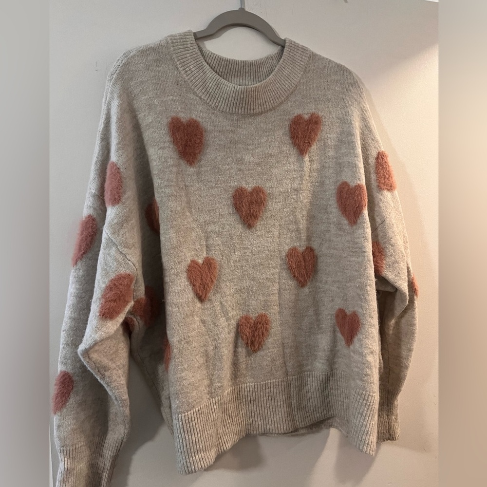 Crown & Ivy Heart Sweater - PXL
